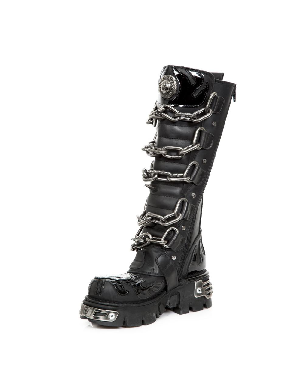new rock HIGH BOOT METALLIC M-719-S1 Descuento