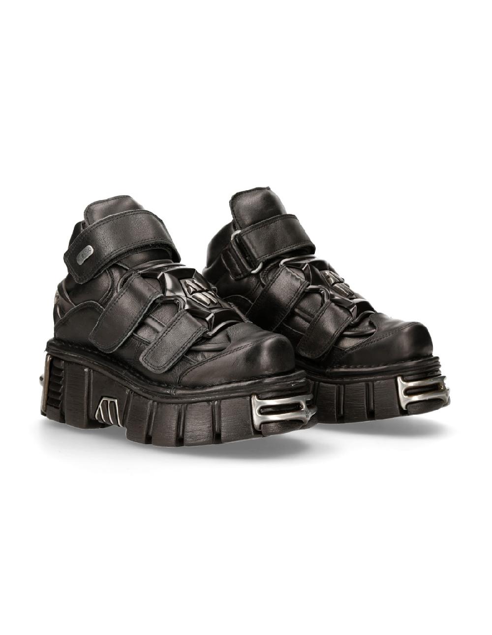 new rock ANKLE BOOT BLACK TOWER M-285-S1