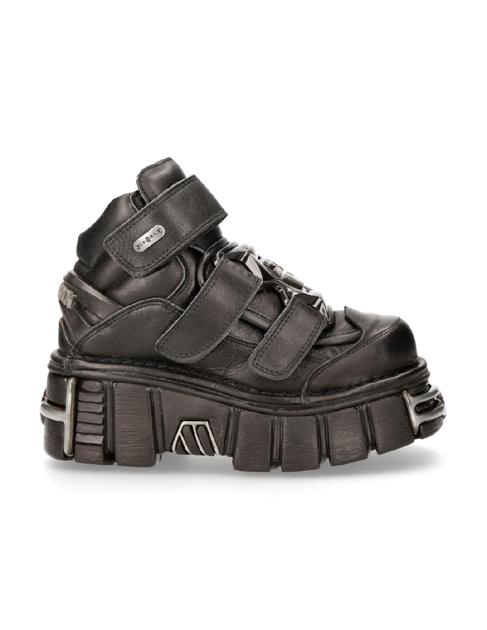 new rock ANKLE BOOT BLACK TOWER M-285-S1 Último día