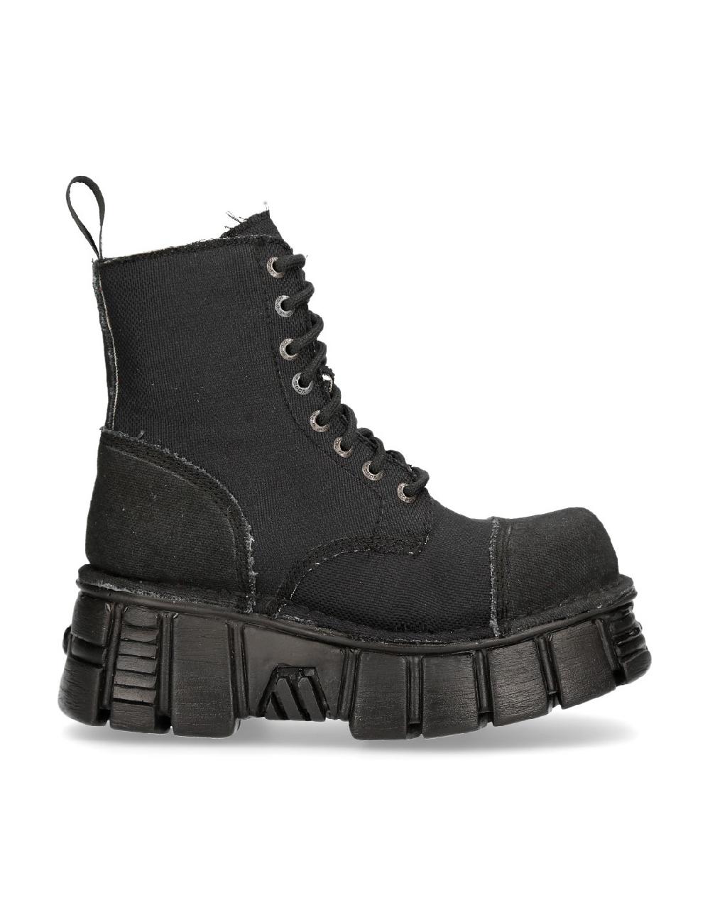 new rock BOOT BLACK TOWER M-MILI083C-RC7 Oferta especial de fábrica