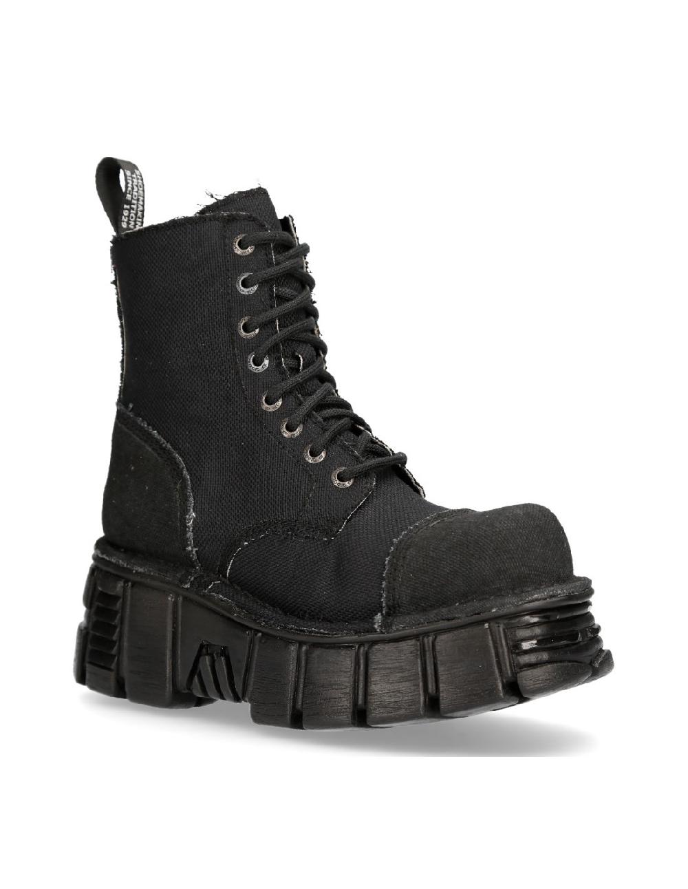 new rock BOOT BLACK TOWER M-MILI083C-RC7 Oferta especial de fábrica