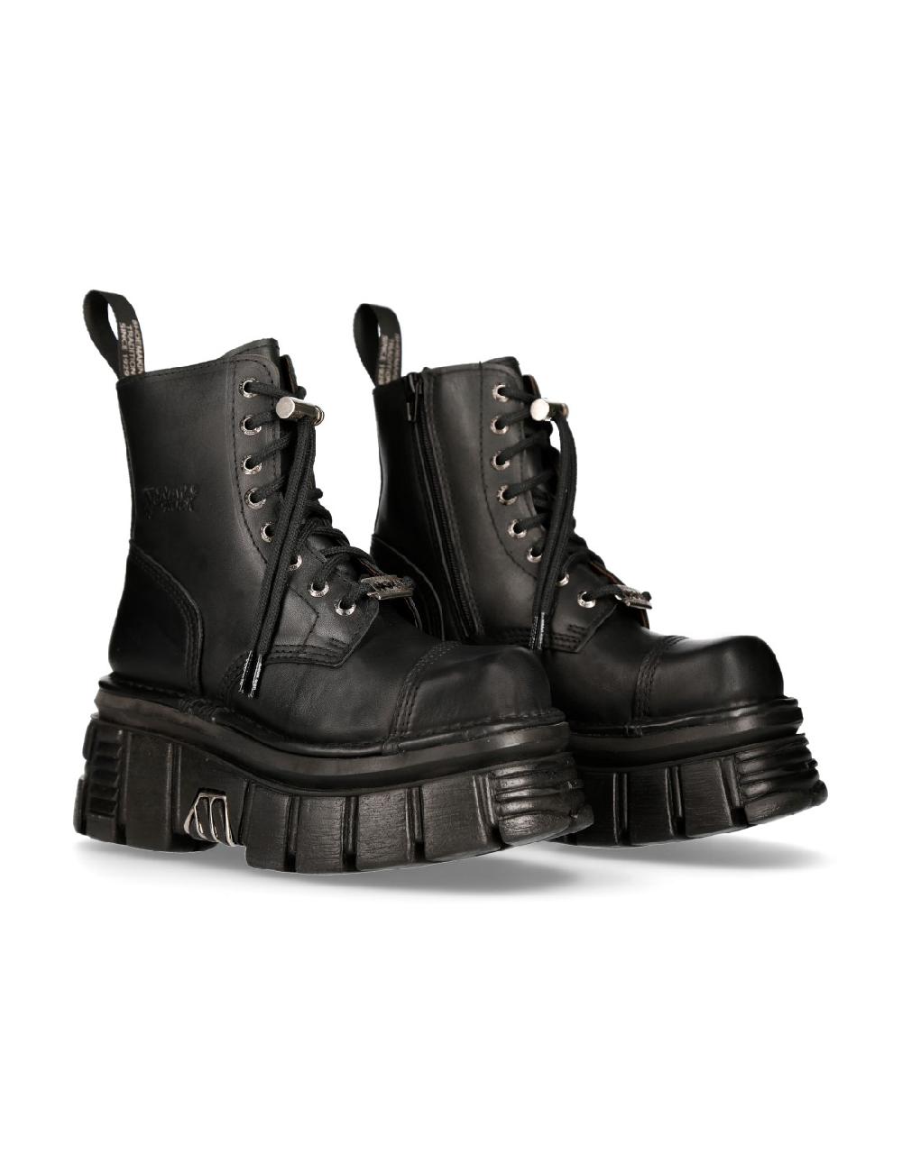new rock M.NEWMILI083-S21 NOMADA NEGRO TOWER NEGRO LATERAL E-14 PASACORDON CUCHILLA
