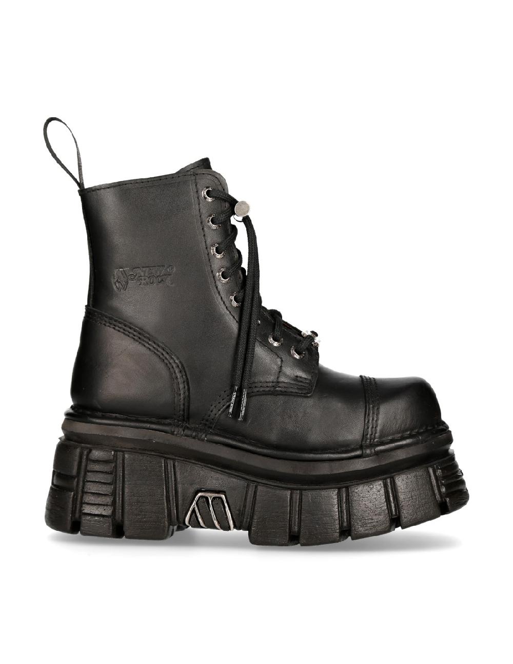 new rock M.NEWMILI083-S21 NOMADA NEGRO TOWER NEGRO LATERAL E-14 PASACORDON CUCHILLA Precios de Black Friday