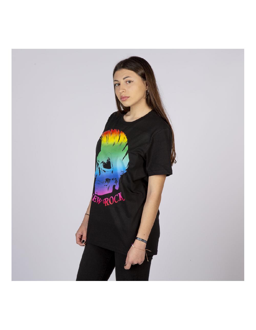 new rock TSHIRT BLACK W-TSHIRT6-S5 Ofertas de temporada