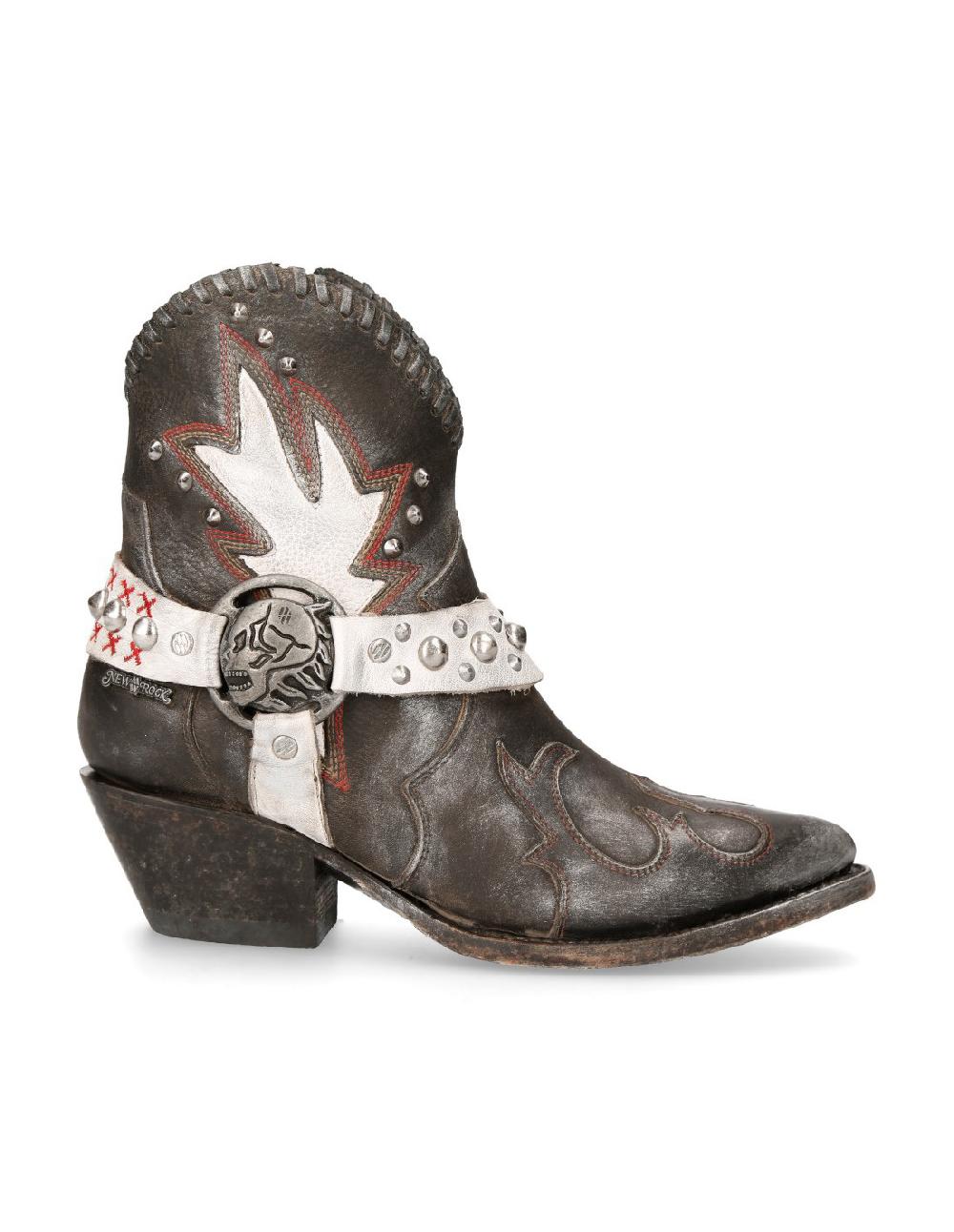 new rock ANKLE BOOT BLACK SUELA M-WSTM004-S2 Promoción trimestral