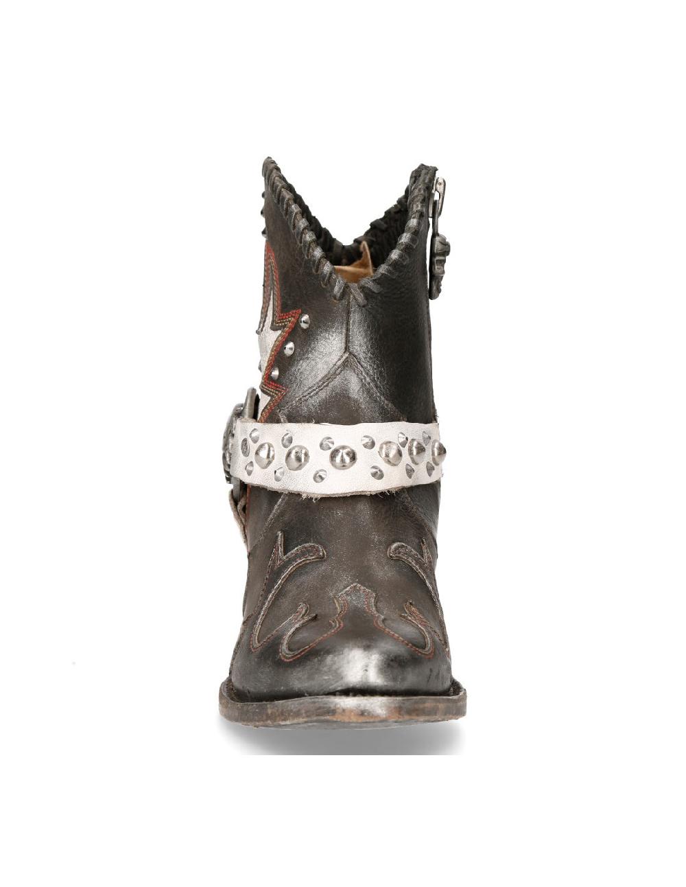 new rock ANKLE BOOT BLACK SUELA M-WSTM004-S2 Promoción trimestral