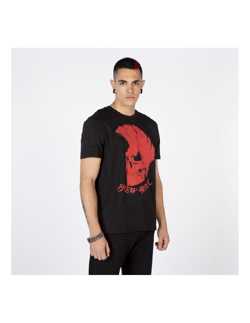 new rock BLACK W-TSHIRT6-S4 Ofertas de temporada