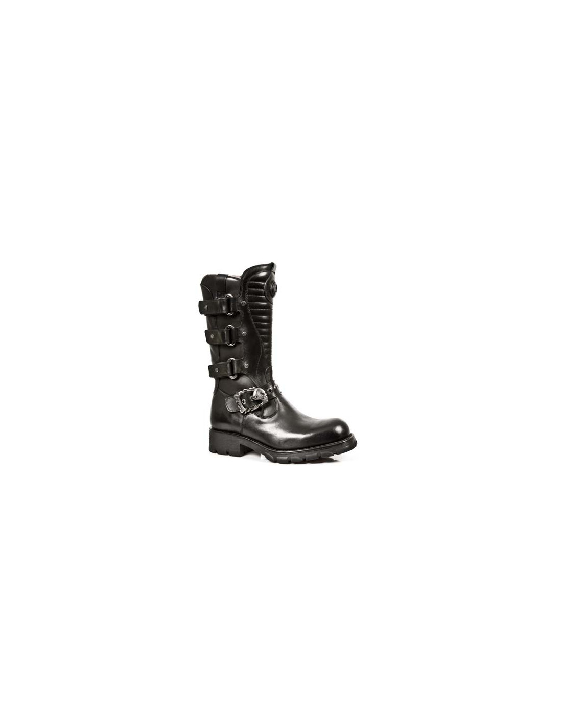 new rock BOOT BLACK MOTORCYCLE M-7604-S1 Envío gratis