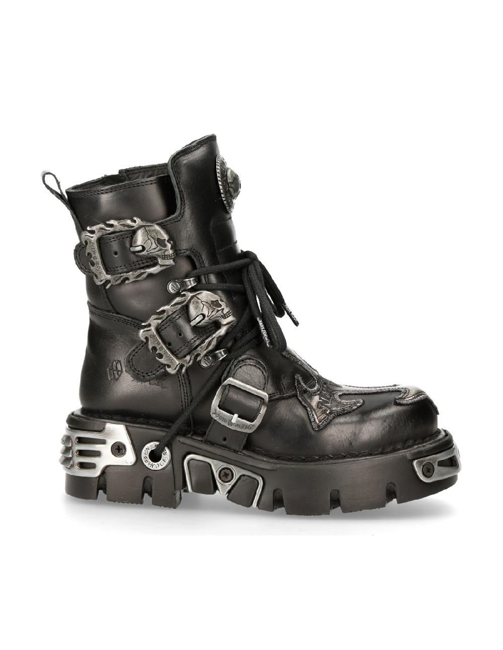new rock ANKLE BOOT BLACK REACTOR M-407-S1 Superdescuento