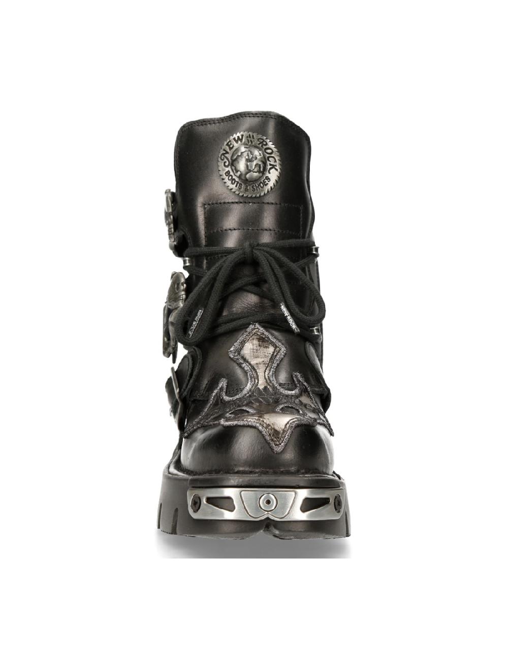 new rock ANKLE BOOT BLACK REACTOR M-407-S1 Superdescuento