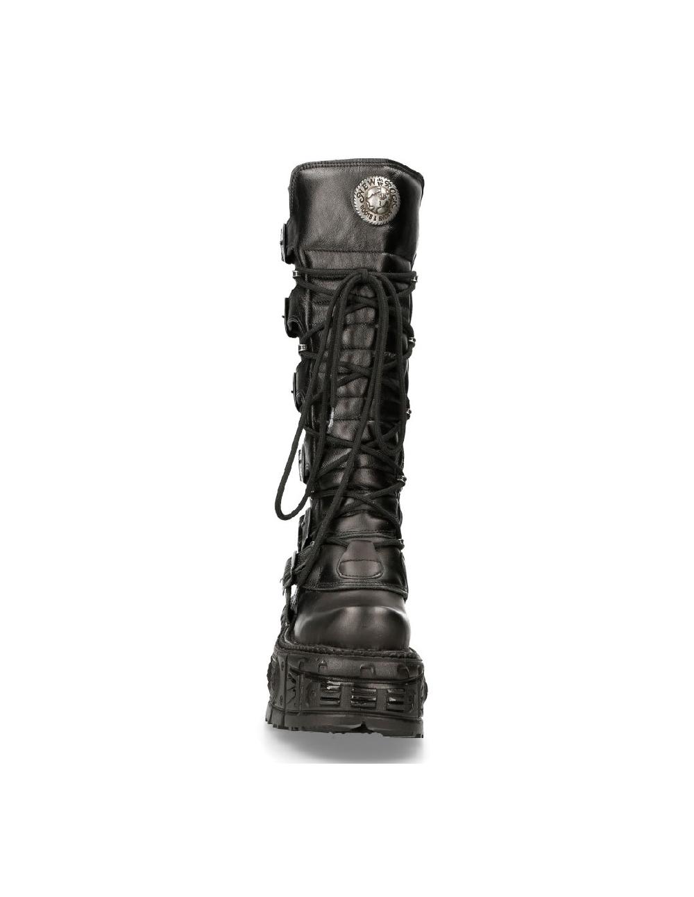 new rock HIGH BOOT BLACK IMPERFECT M-272-S3 Ofertas especiales