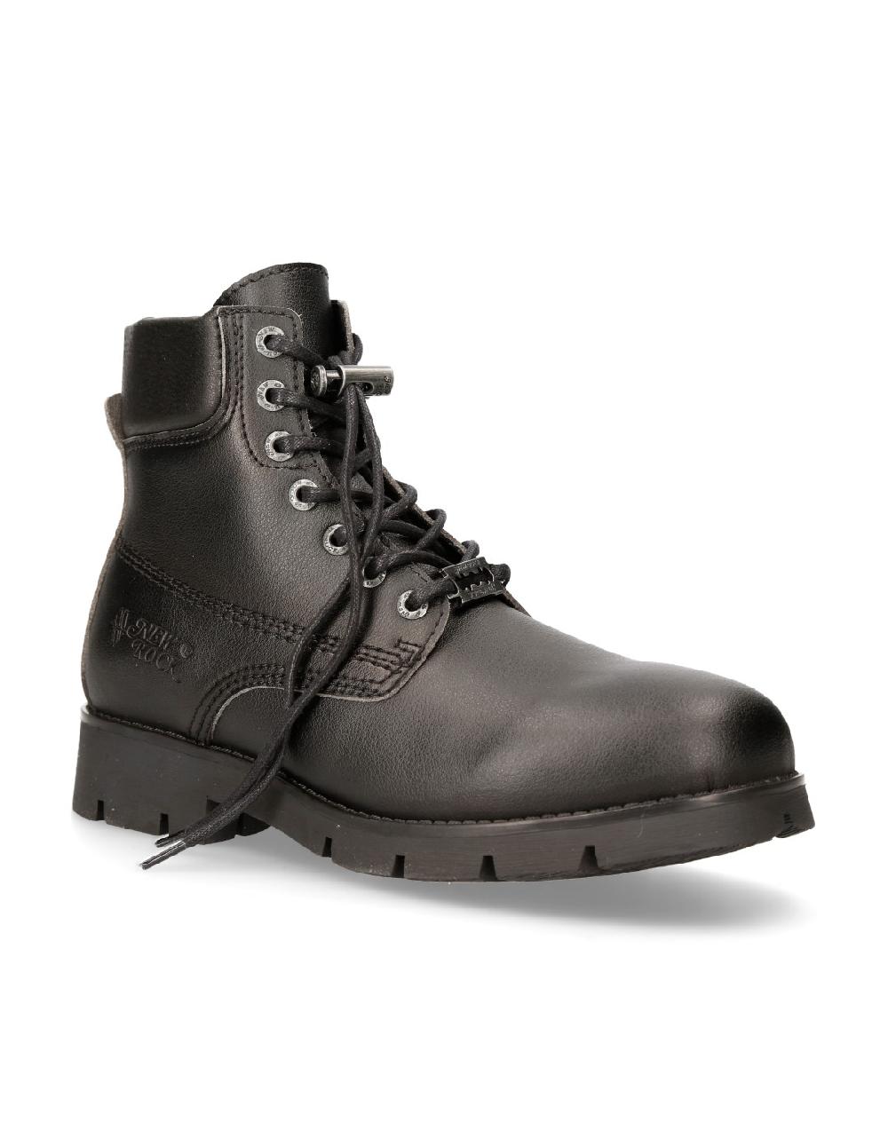 new rock ANKLE BOOT BLACK RANGER WITH LACES M-RANGER046-V1 Solo hoy