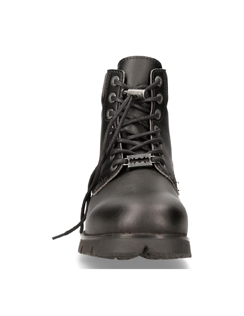 new rock ANKLE BOOT BLACK RANGER WITH LACES M-RANGER046-V1 Solo hoy
