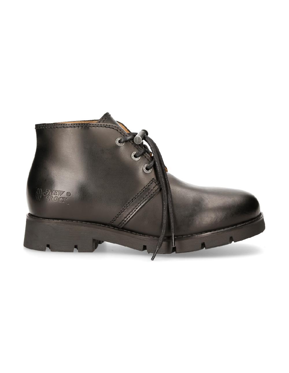 new rock SHOE BLACK RANGER WITH LACES M-RANGER042-S1 Última moda