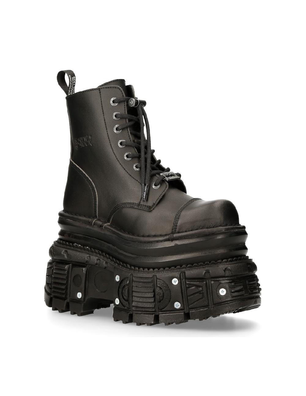 new rock ANKLE BOOT IMPERFECT WITH LACES M-MILI083CCT-V4 Limitado a 3 días