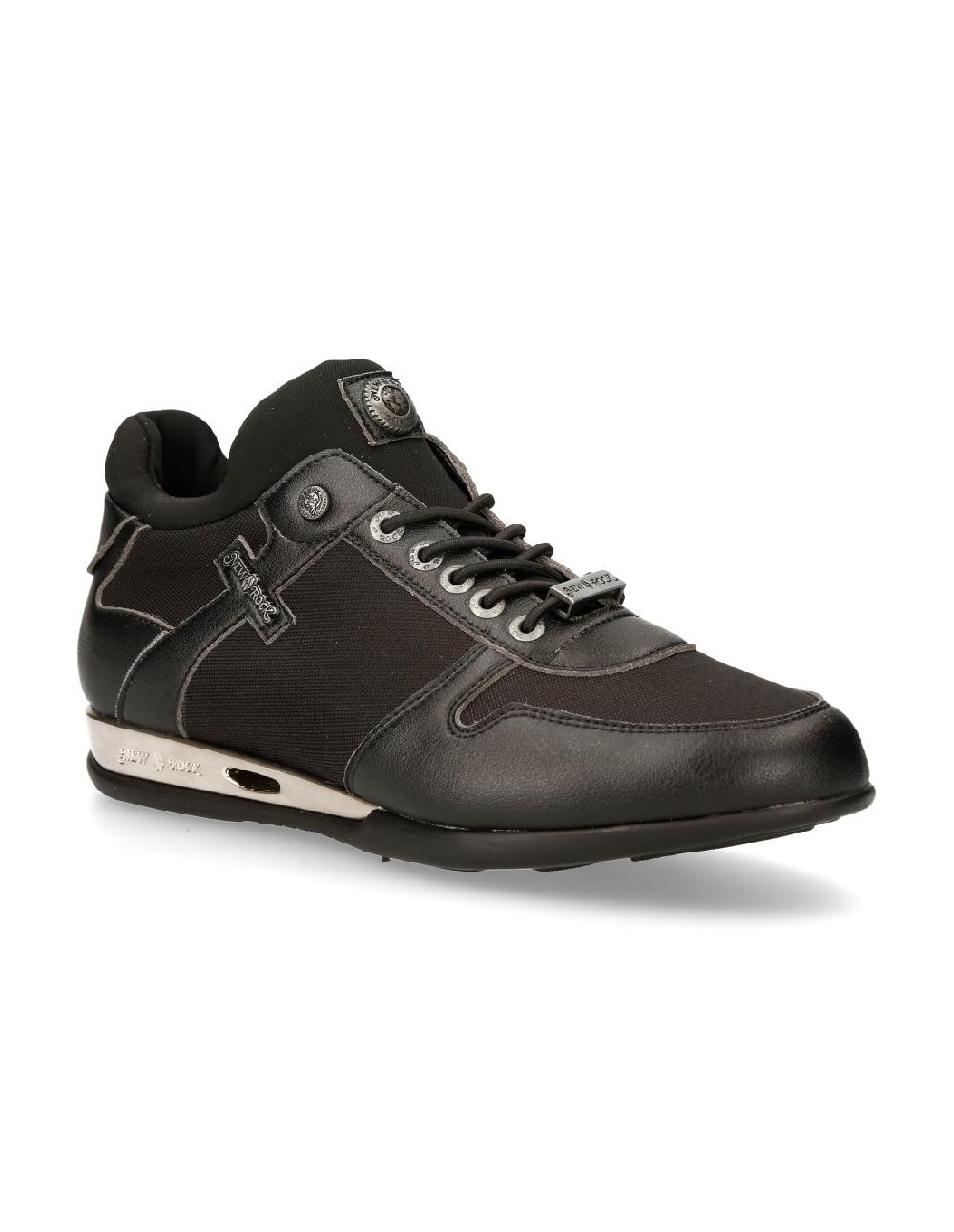 new rock SNEAKER BLACK HYBRID WITH LACES M-CHRONO002-V22 Descuentos del mes