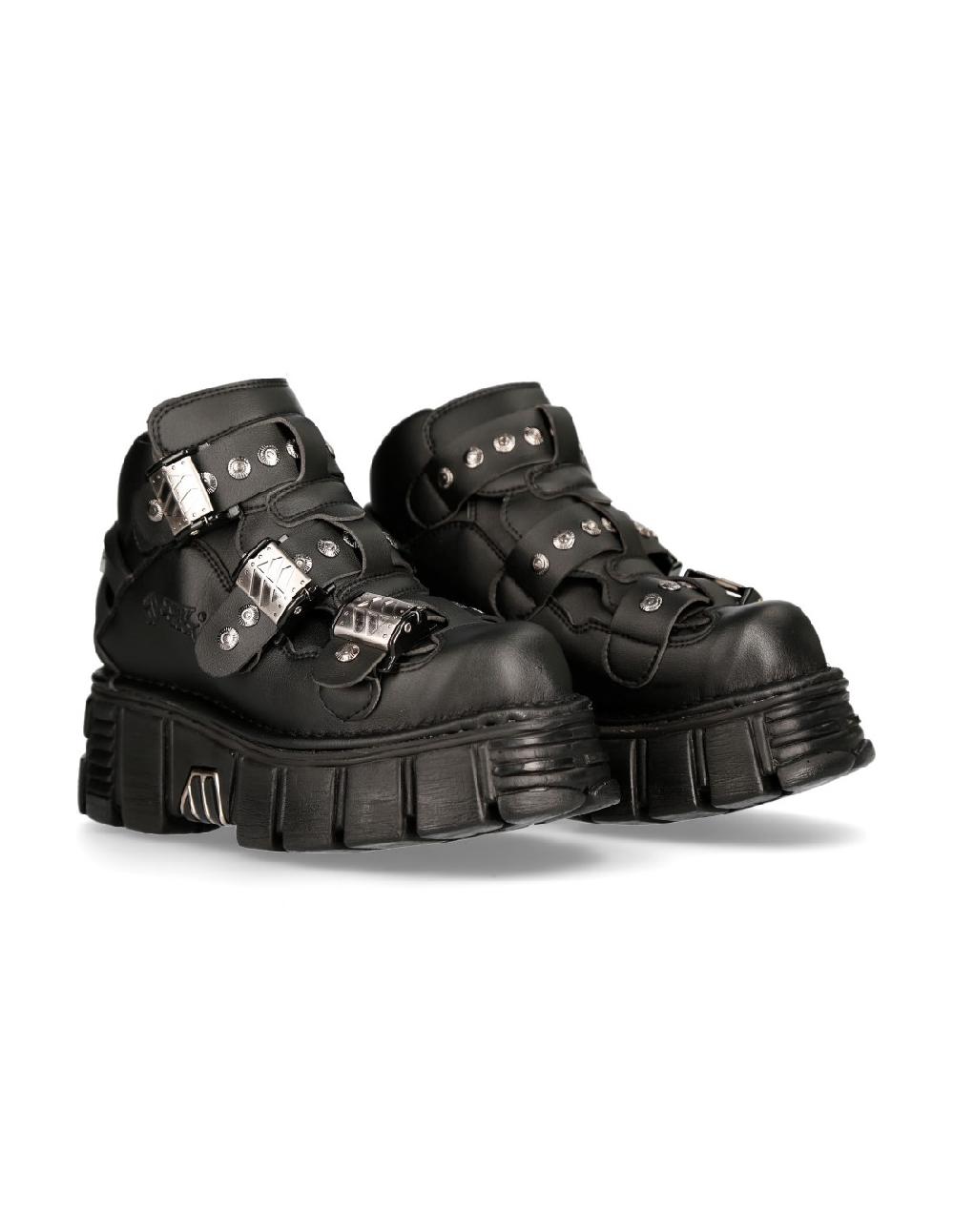 new rock ANKLE BOOT METALLIC M-122-C3