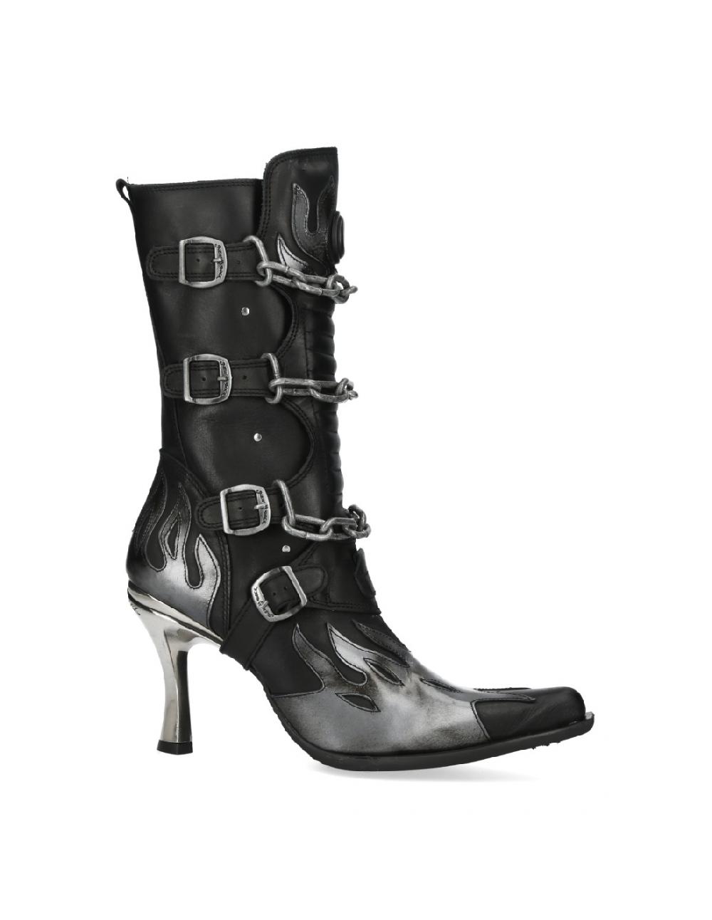new rock M.9578-R2 ITALI NEGRO LUX ACERO MALICIA 2 GOMA NEGRA T CARIB COMPRAR AHORA