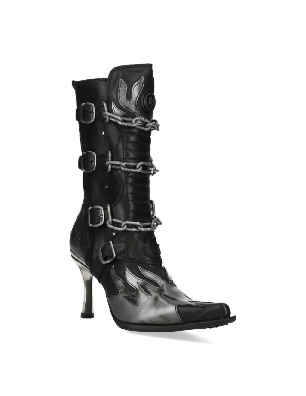 new rock M.9578-R2 ITALI NEGRO LUX ACERO MALICIA 2 GOMA NEGRA T CARIB COMPRAR AHORA