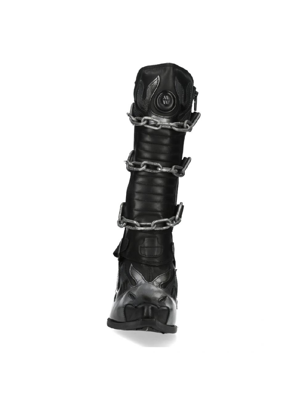 new rock M.9578-R2 ITALI NEGRO LUX ACERO MALICIA 2 GOMA NEGRA T CARIB COMPRAR AHORA
