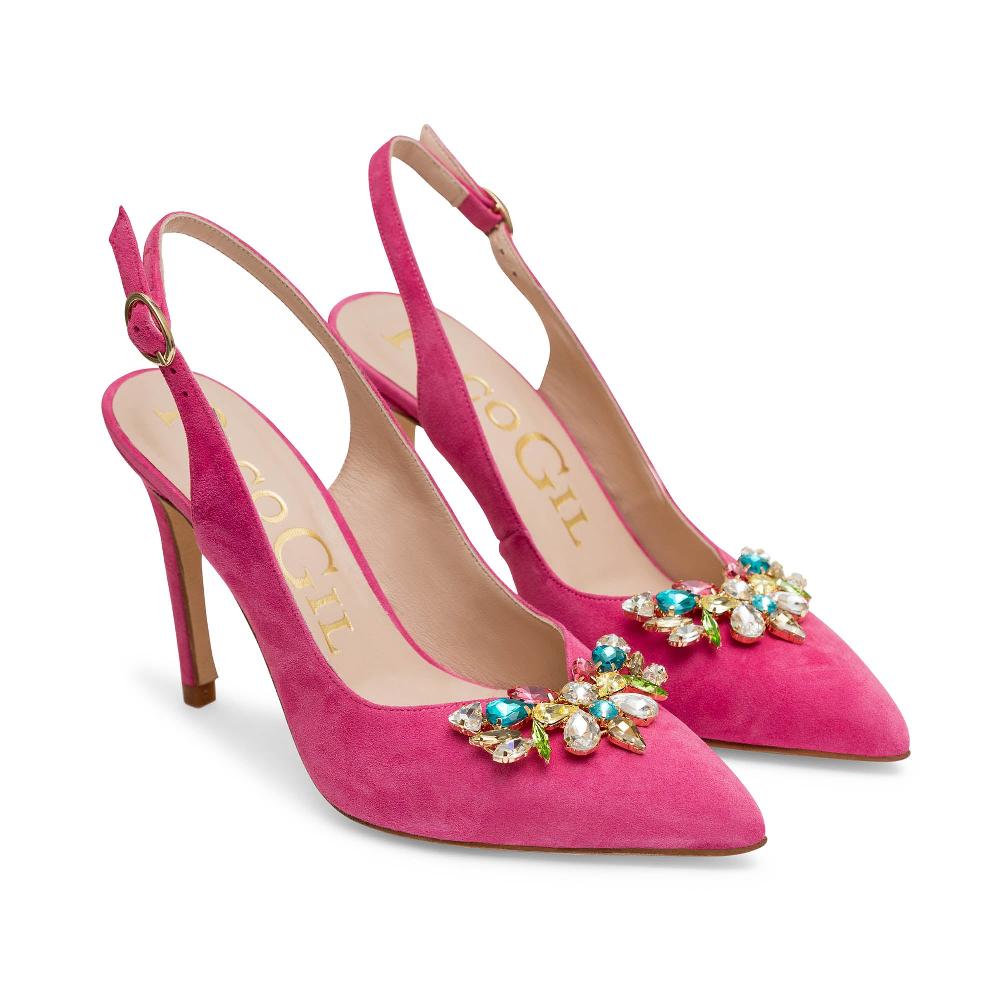 paco gil CASILDA PINK SUEDE Liquidación