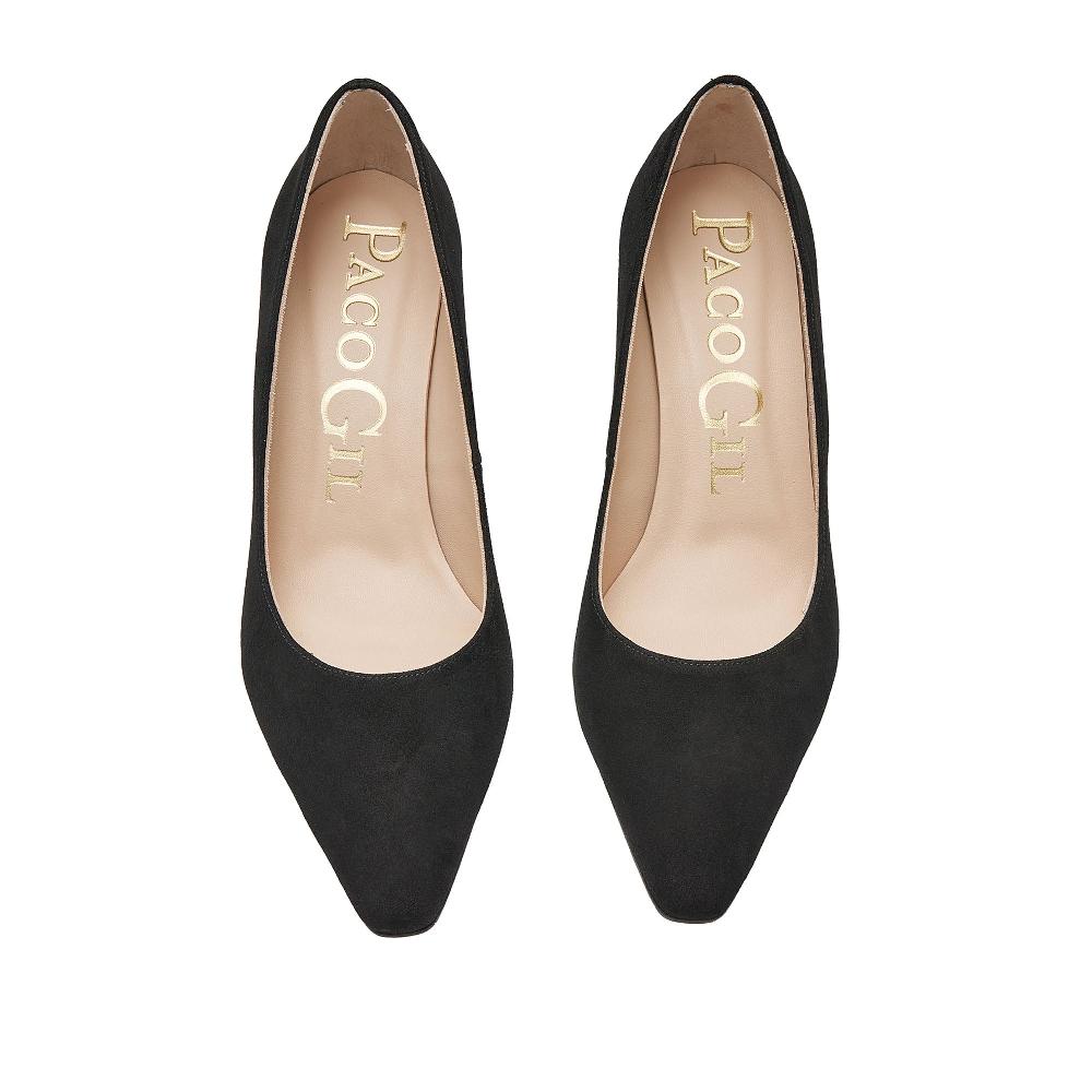 paco gil XIMENA BLACK SUEDE Ahorra y exporta