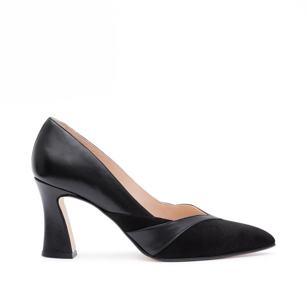 paco gil CARINA BLACK SUEDE/NAPA