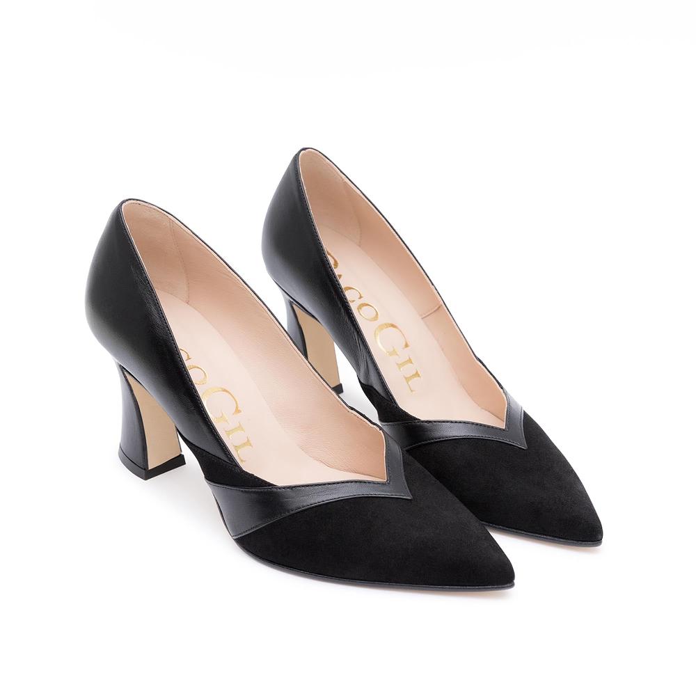 paco gil CARINA BLACK SUEDE/NAPA Precio ultrabajo