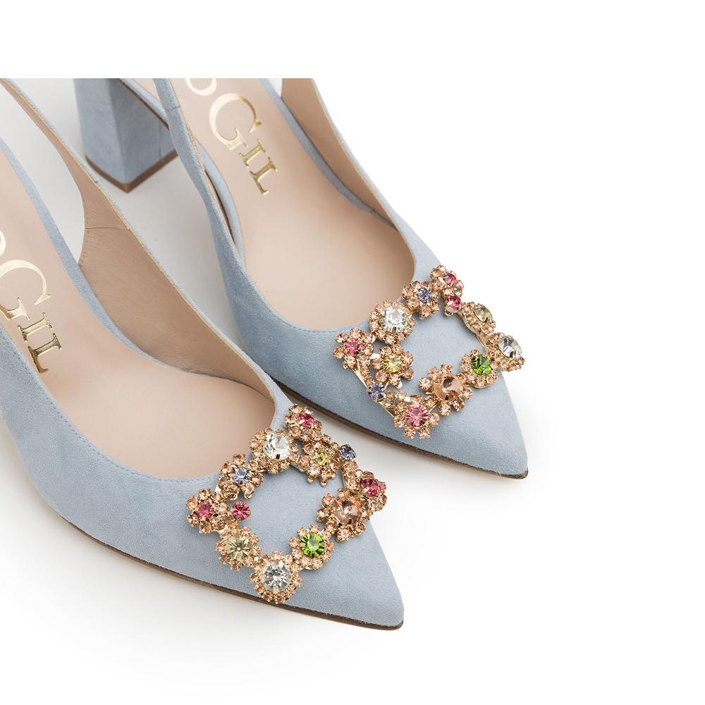 paco gil SELENE AZURE SUEDE Venta caliente