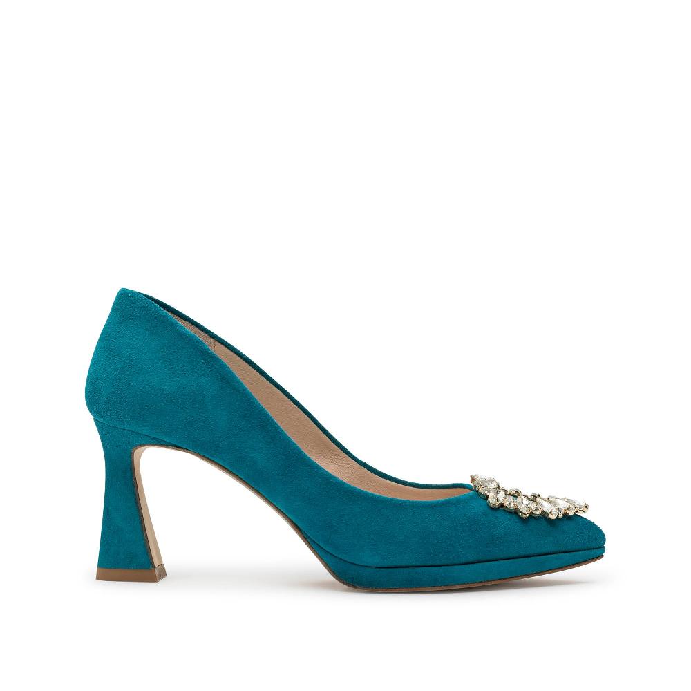paco gil MANUELA PETROL SUEDE