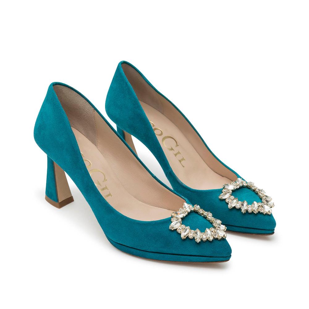 paco gil MANUELA PETROL SUEDE Gran oferta