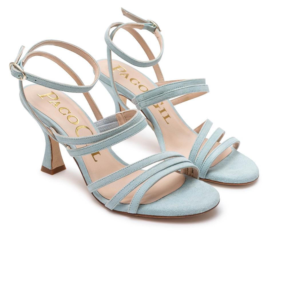 paco gil AISLINN AGUAMARINE SUEDE Tienda de fábrica