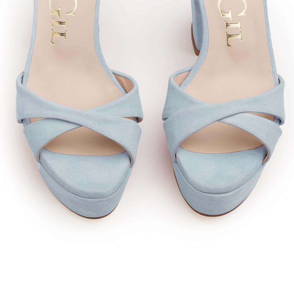 paco gil DEMI AZURE SUEDE Libre de impuestos