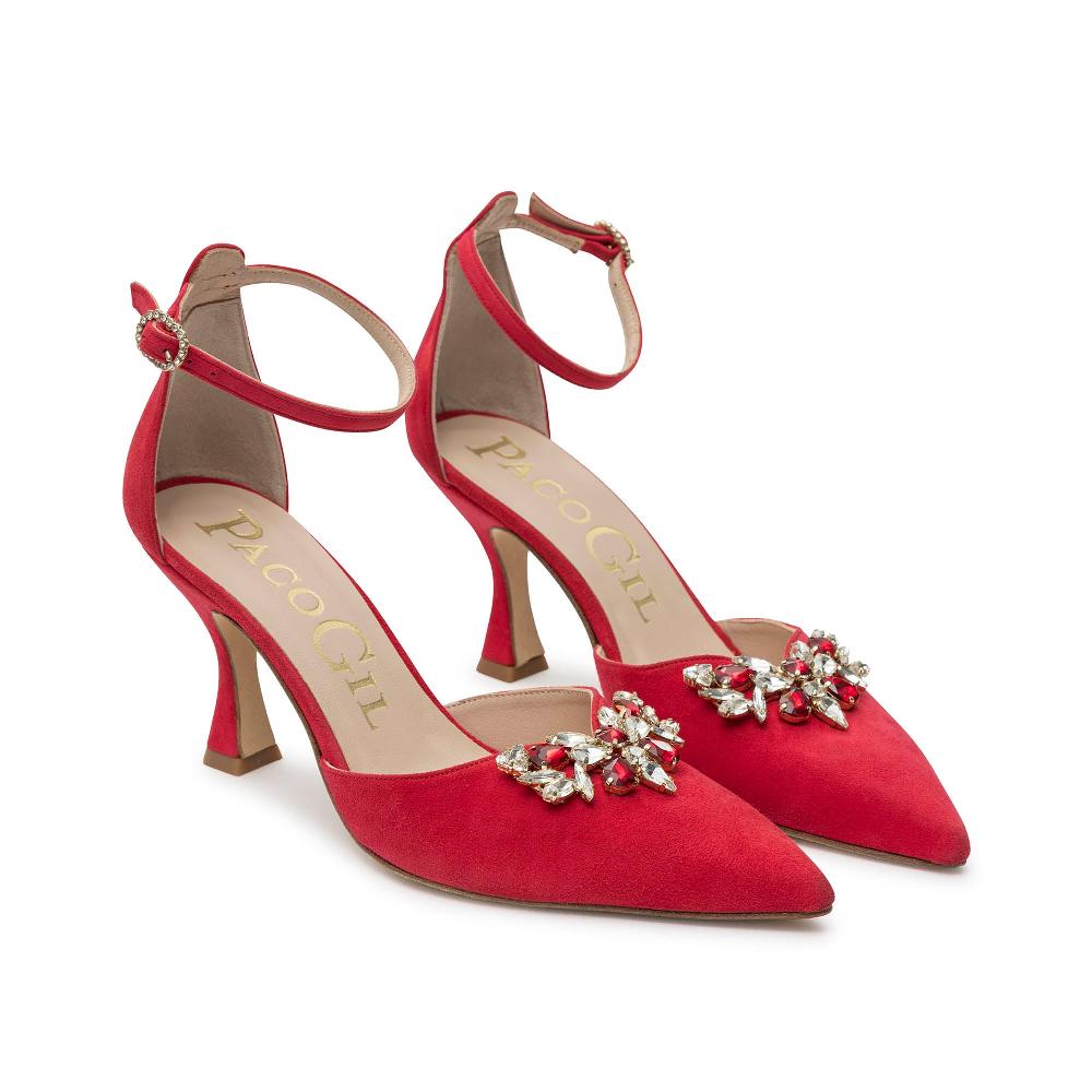 paco gil EMMA RED SUEDE Rebajas online