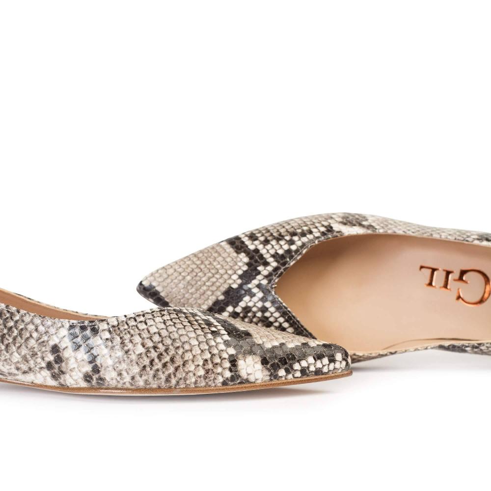 paco gil MARTINA TAUPE SNAKE Oferta especial de fábrica