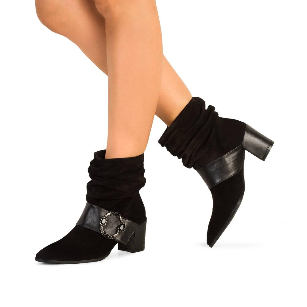 paco gil ROCIO BLACK VELOUR/NAPA Ofertas especiales