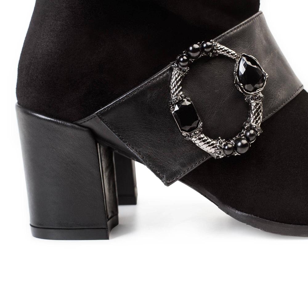 paco gil ROCIO BLACK VELOUR/NAPA Ofertas especiales