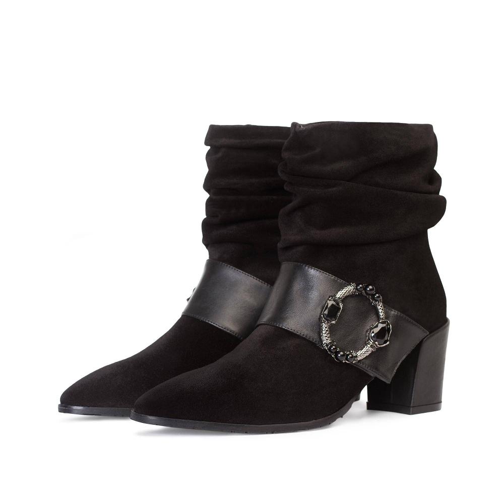 paco gil ROCIO BLACK VELOUR/NAPA Ofertas especiales