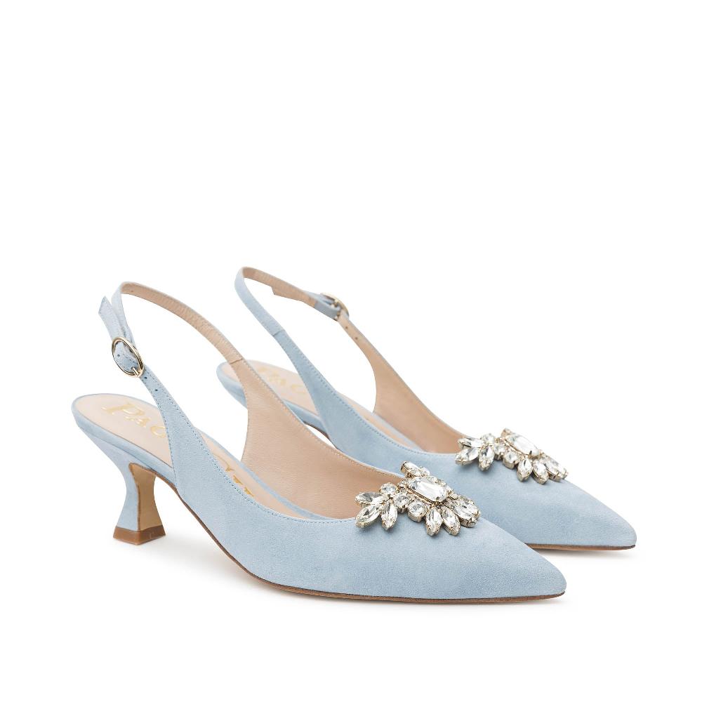 paco gil INES AZURE SUEDE Venta caliente