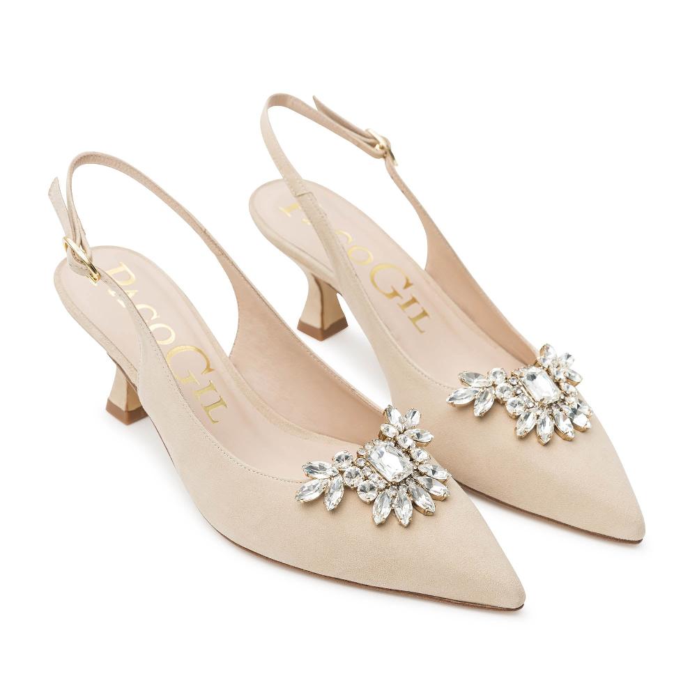 paco gil INES BEIGE SUEDE Descuento
