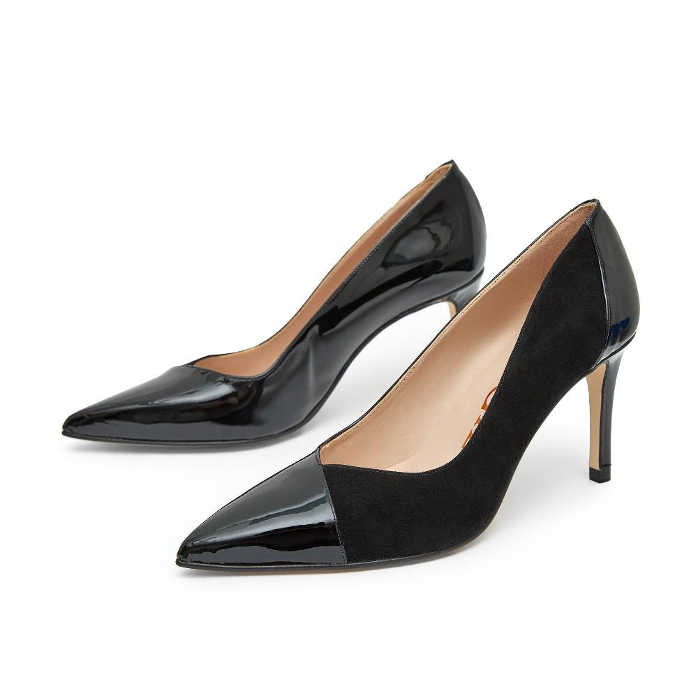 paco gil VERONICA BLACK SUEDE/BLACK PATENT Últimos 2 días