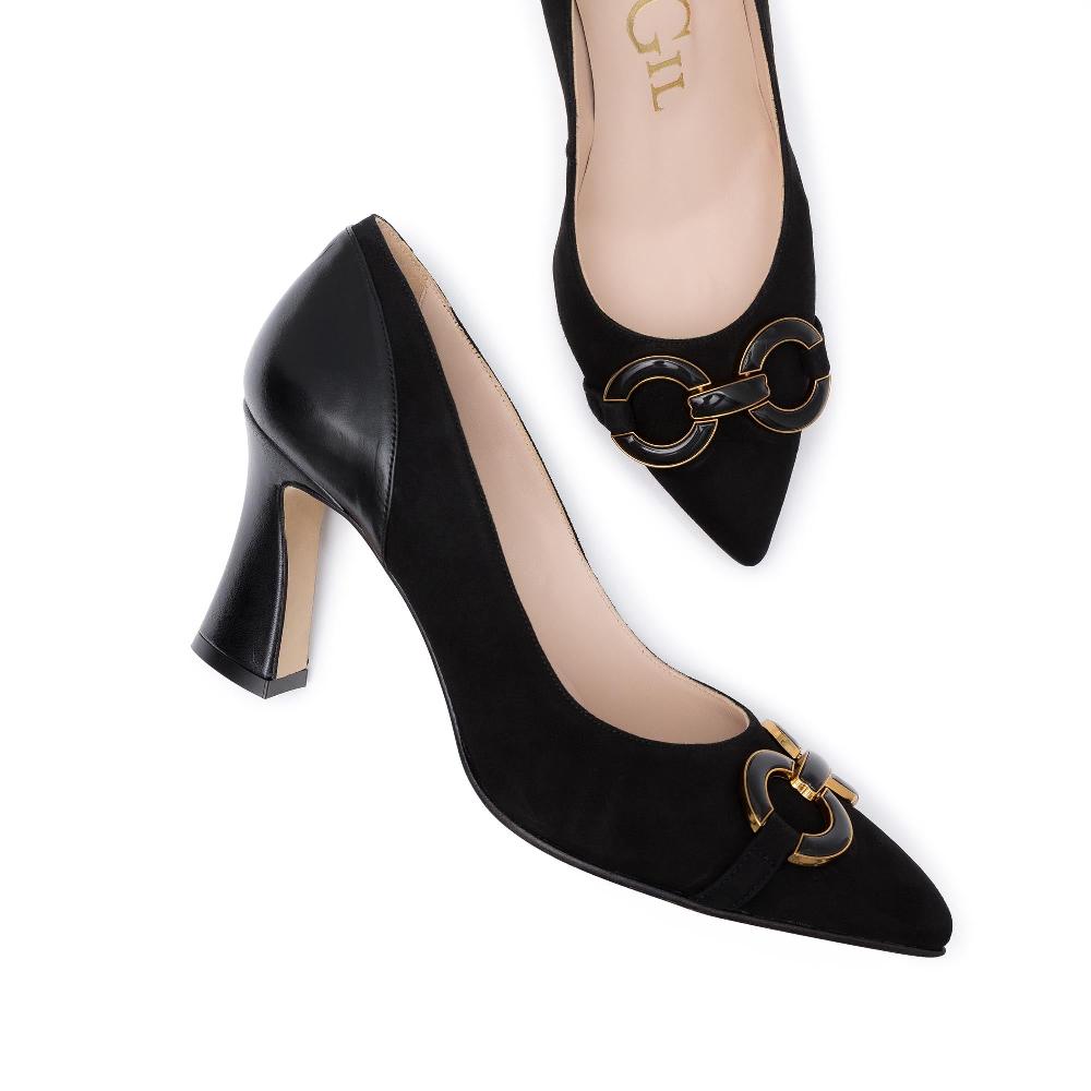paco gil LUCRECIA BLACK SUEDE/NAPA Solo hoy