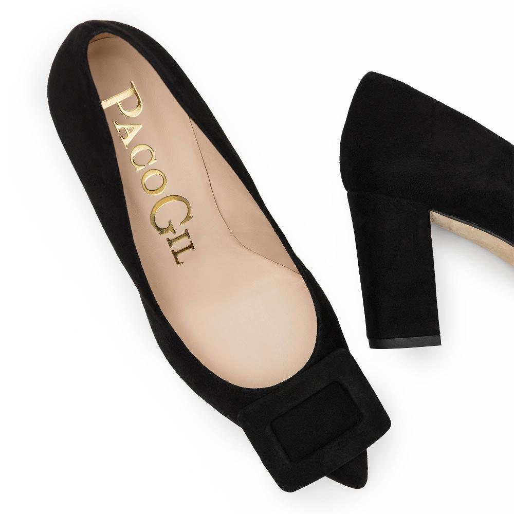 paco gil RHODA BLACK SUEDE Envío gratis