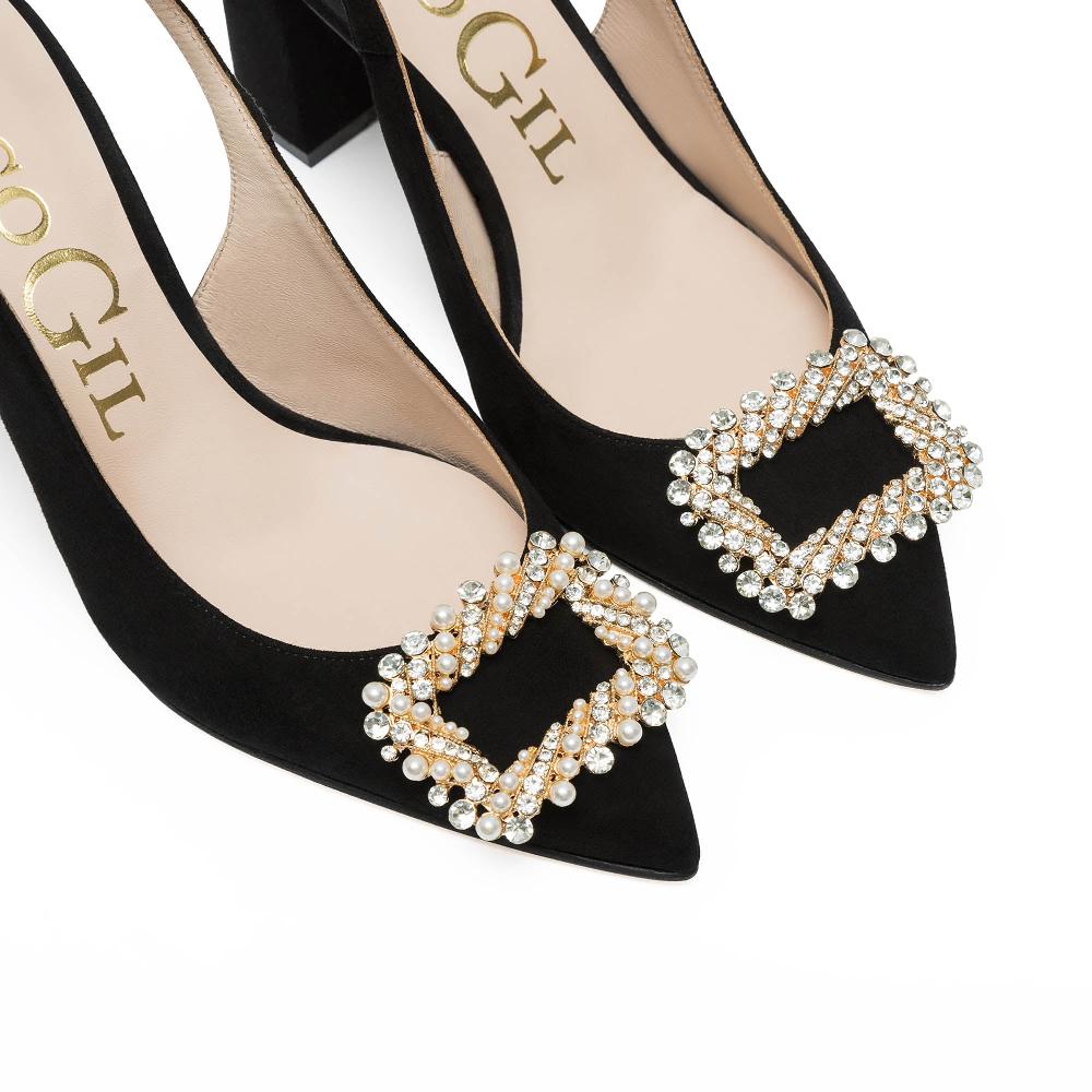 paco gil KAIA BLACK SUEDE Precio de fábrica