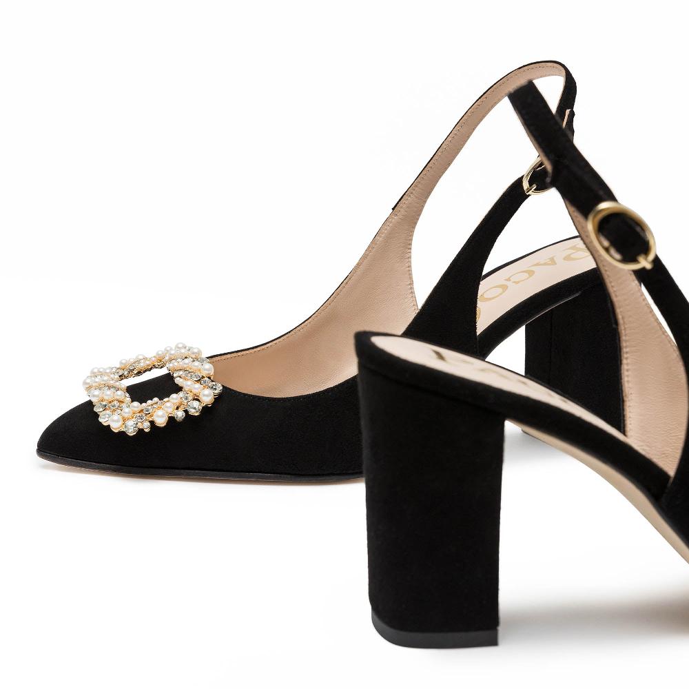 paco gil KAIA BLACK SUEDE Precio de fábrica