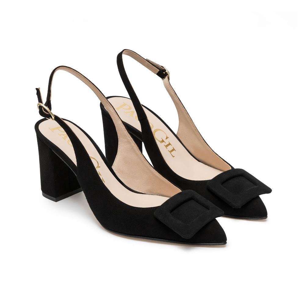 paco gil HELIA BLACK SUEDE Promoción por tiempo limitado