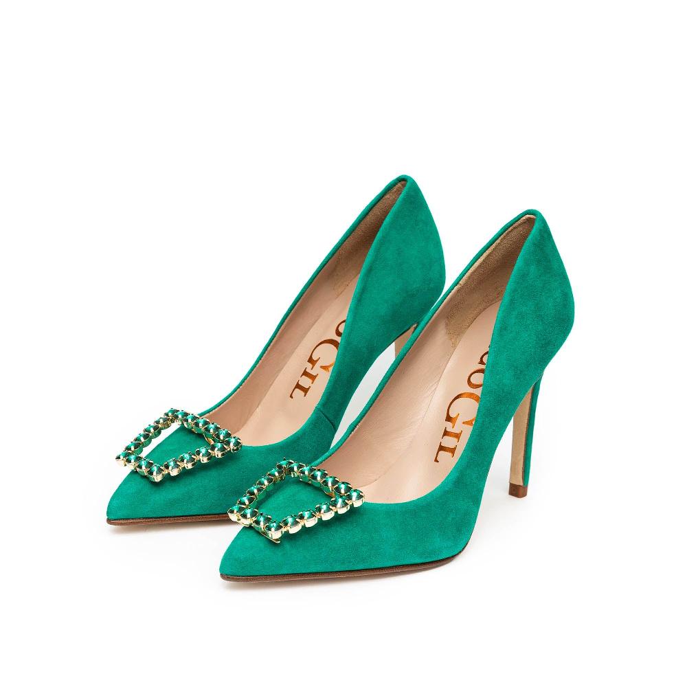 paco gil SHASA GREEN SUEDE Oferta especial de fábrica