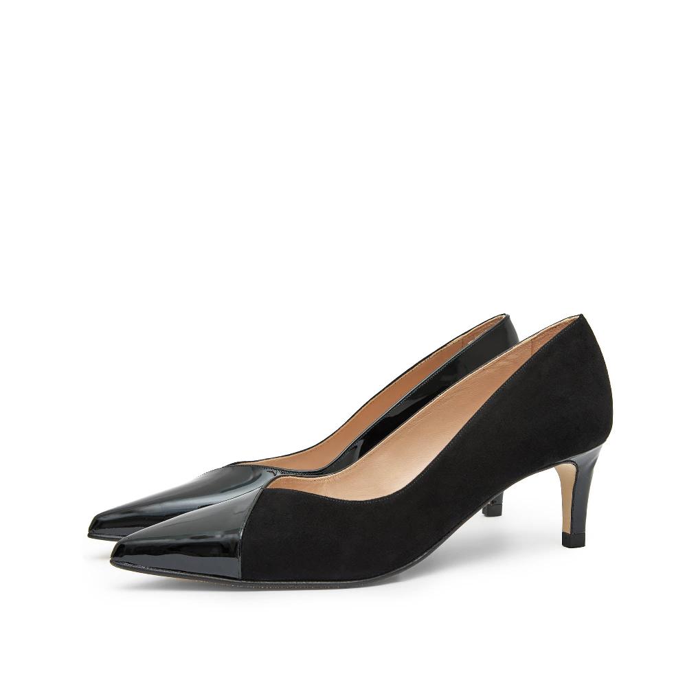paco gil JUANA BLACK SUEDE/BLACK PATENT Solo queda un día