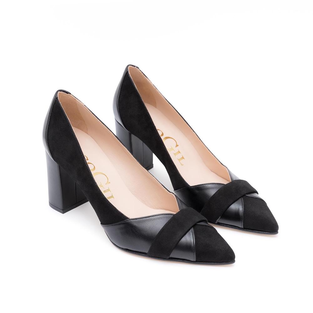 paco gil BELISA BLACK SUEDE/NAPA Liquidación
