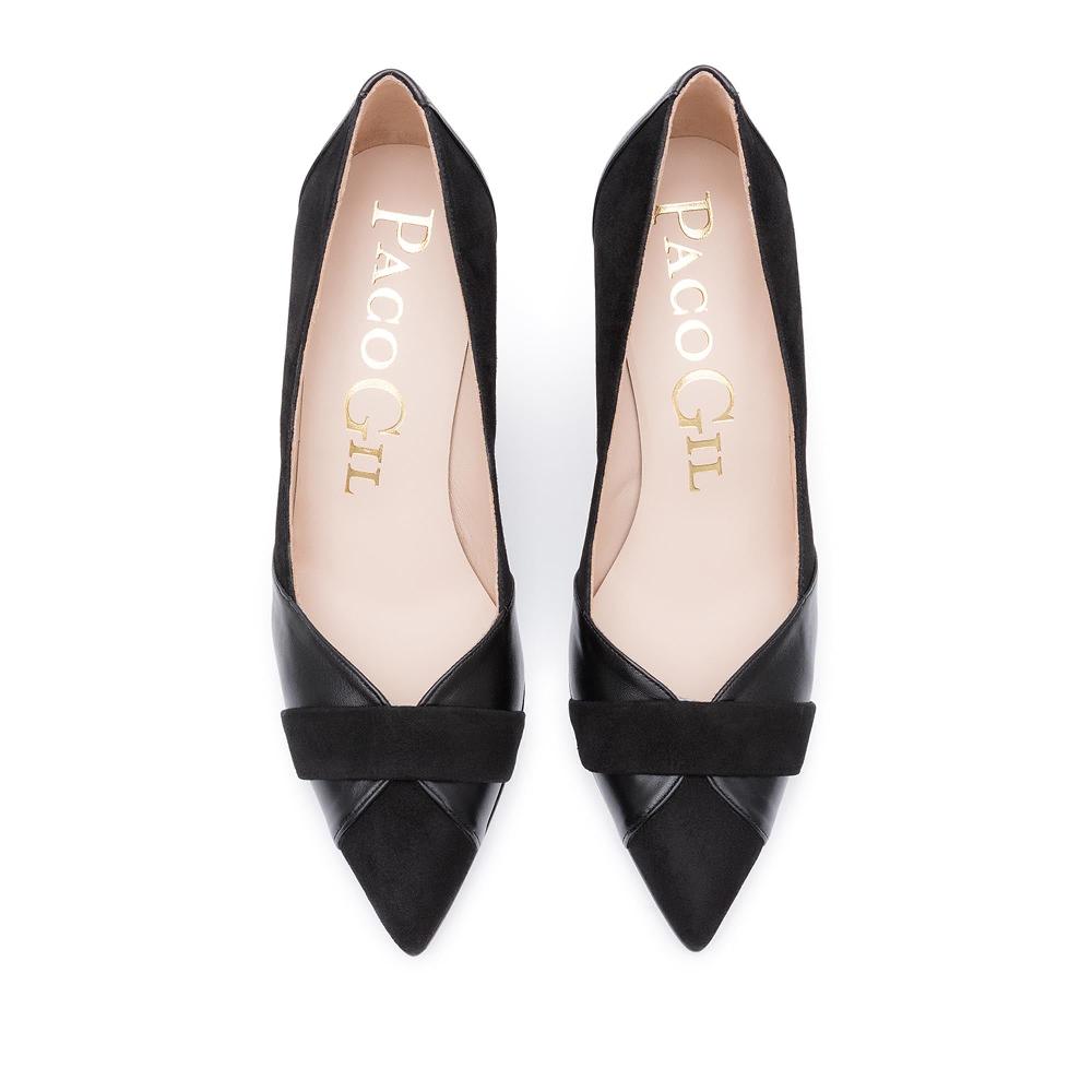 paco gil BELISA BLACK SUEDE/NAPA Liquidación